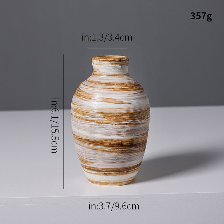 Artistic Spiral Design Ceramic Vase Kalsten