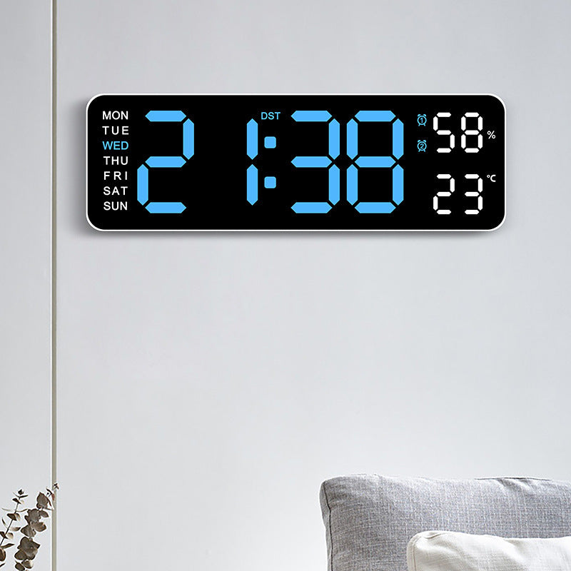 Digital wall clock with temperature and humidity display Kalsten