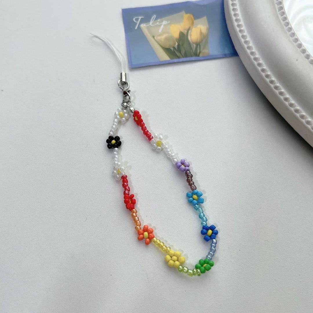 Flower Bead Charm Necklace Kalsten