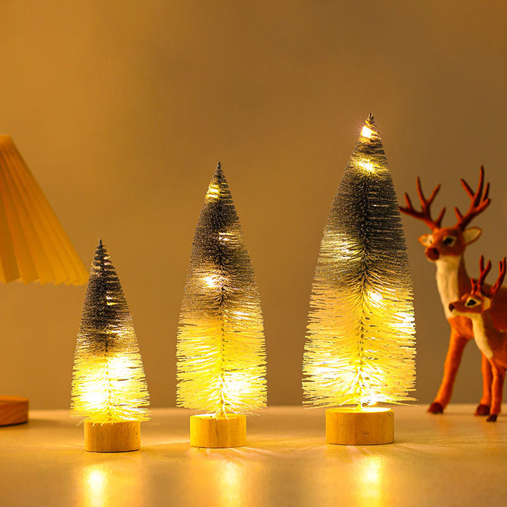Illuminated Decorative Miniature Christmas Trees Kalsten