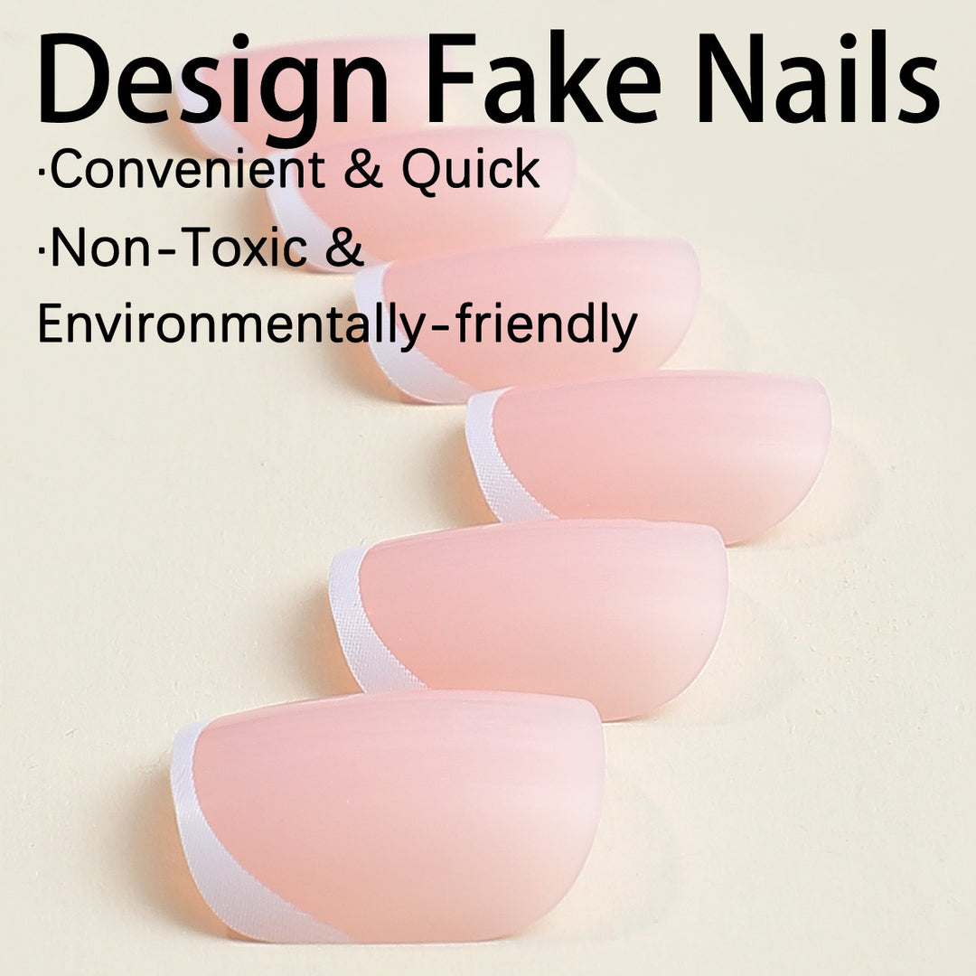 Artificial nail set with elegant high-gloss finish and natural look Kalsten