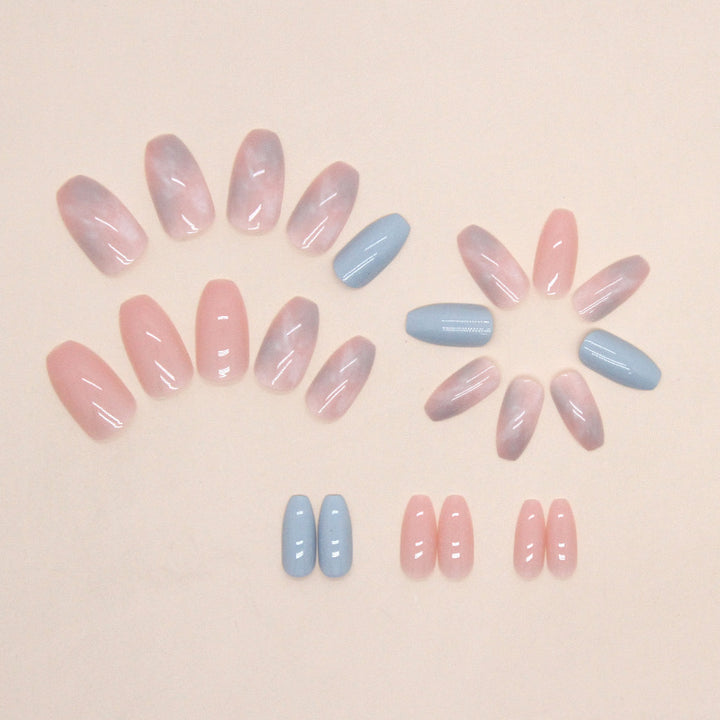 Ombre Glossy Press-On Nail Tips Kalsten
