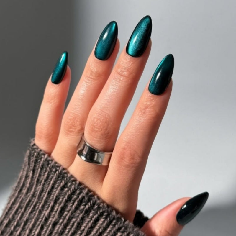 Glittery Gel Nail Art Extensions Kalsten
