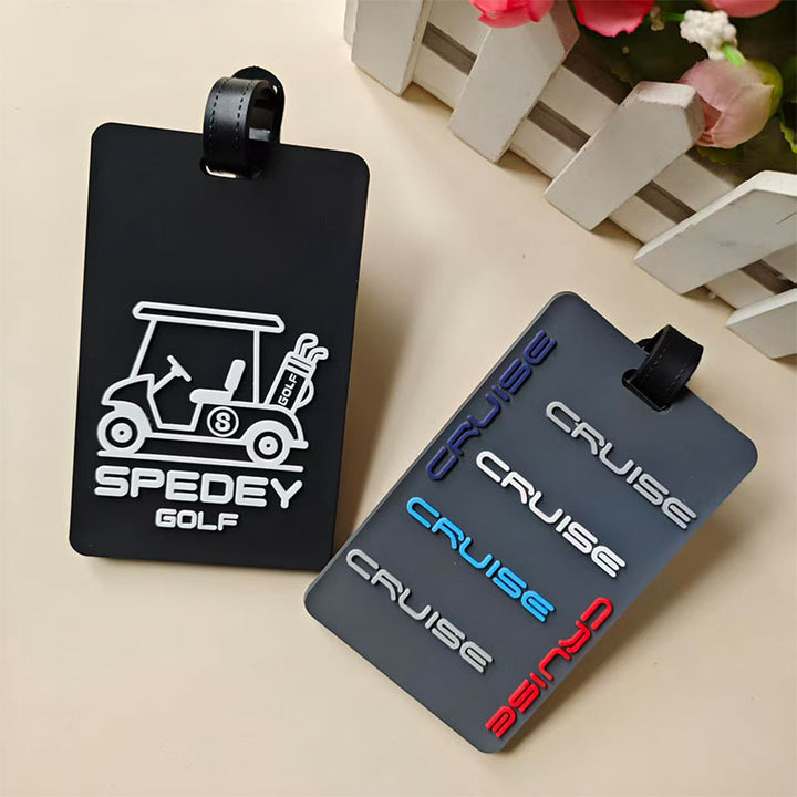 Unisex Golf Cart-Themed Luggage Tag Kalsten