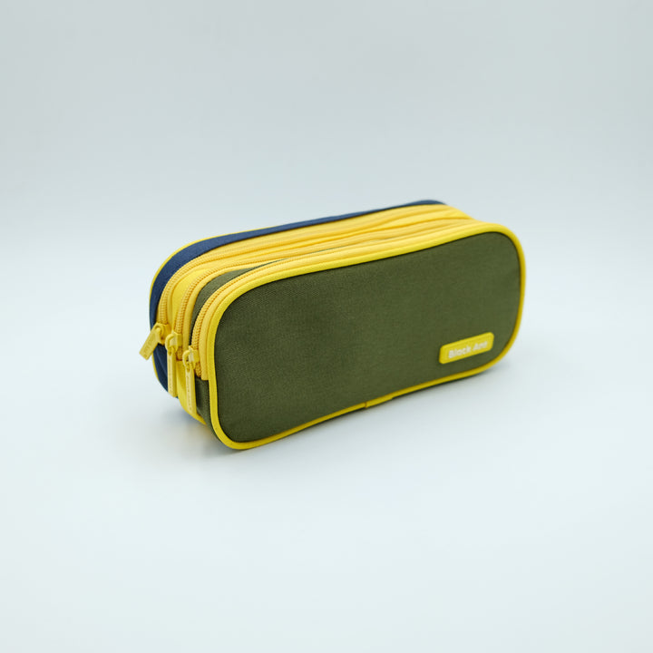 Multi-Compartment Zippered Stationery Organizer