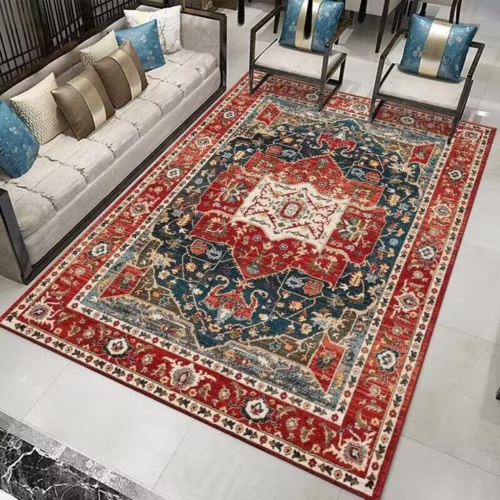 Vintage Floral Design Area Rug