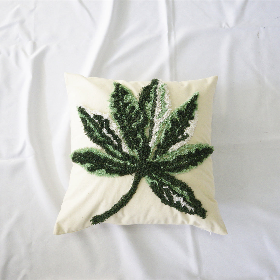 Decorative Leaves Pattern Cushion
