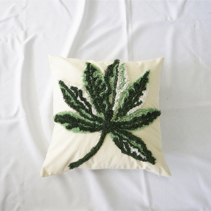 Decorative Leaves Pattern Cushion