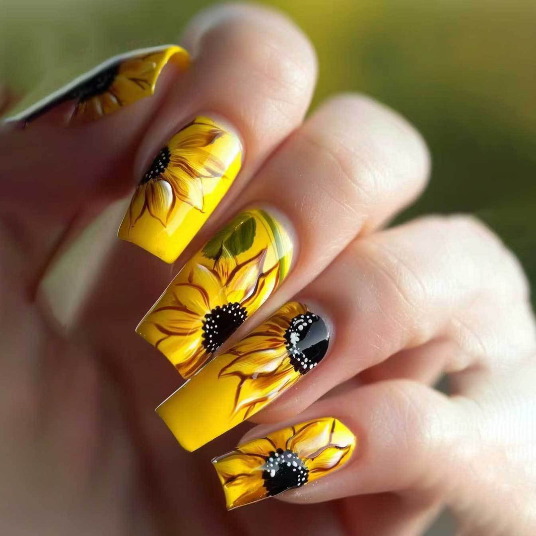 Artistic Sunflower Acrylic Nail Art Kit