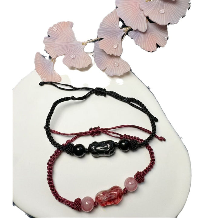 Adjustable Macrame Protective Charm Bracelet Kalsten