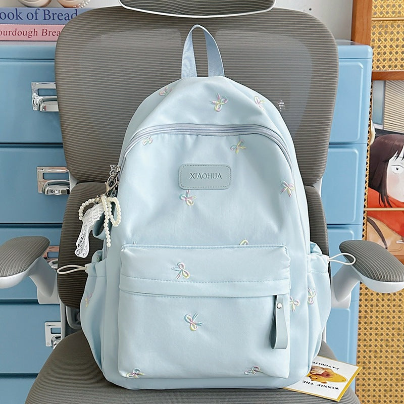 Embroidered Floral Detail Casual Backpack Kalsten