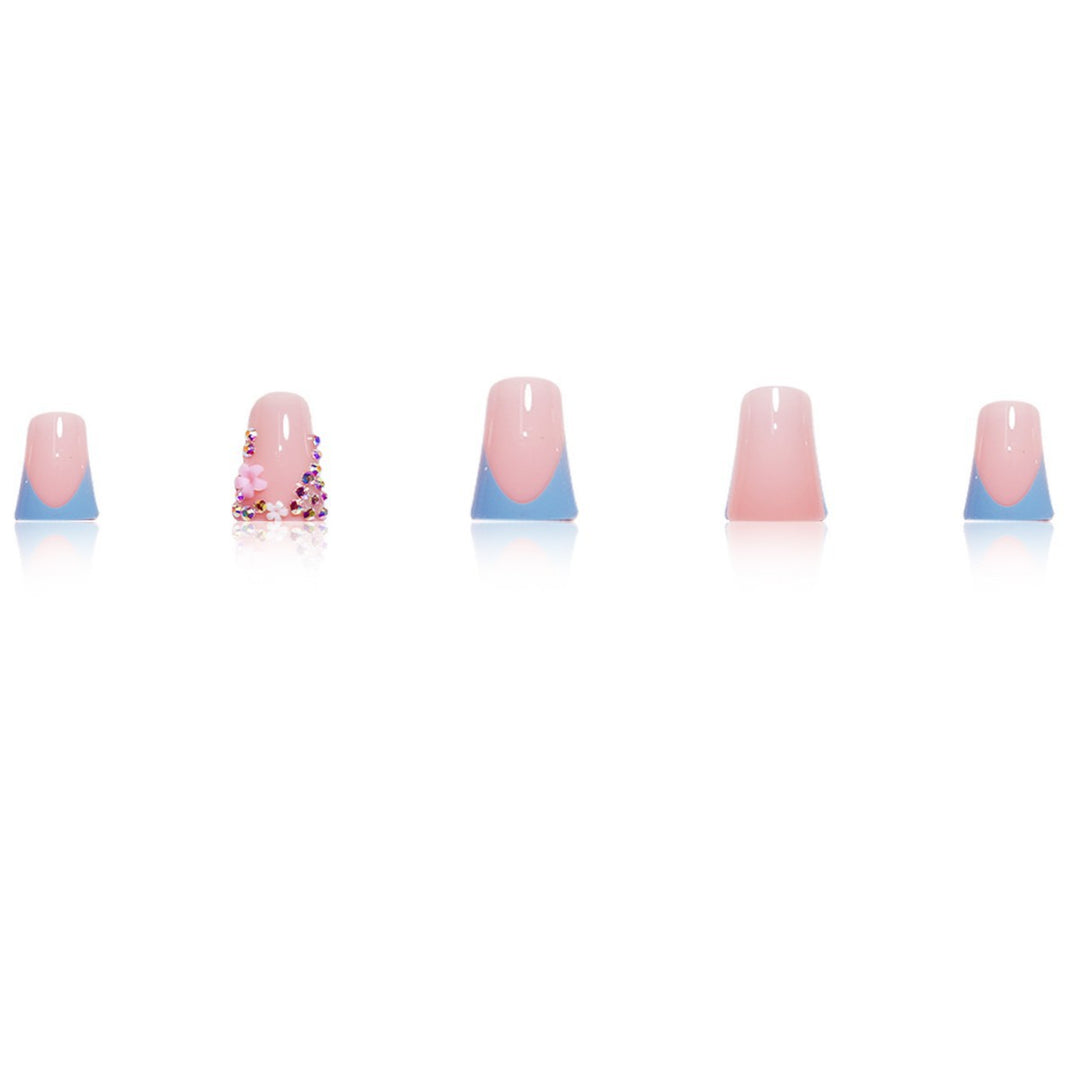 Decorative Floral Press-On Nail Enhancements Kalsten