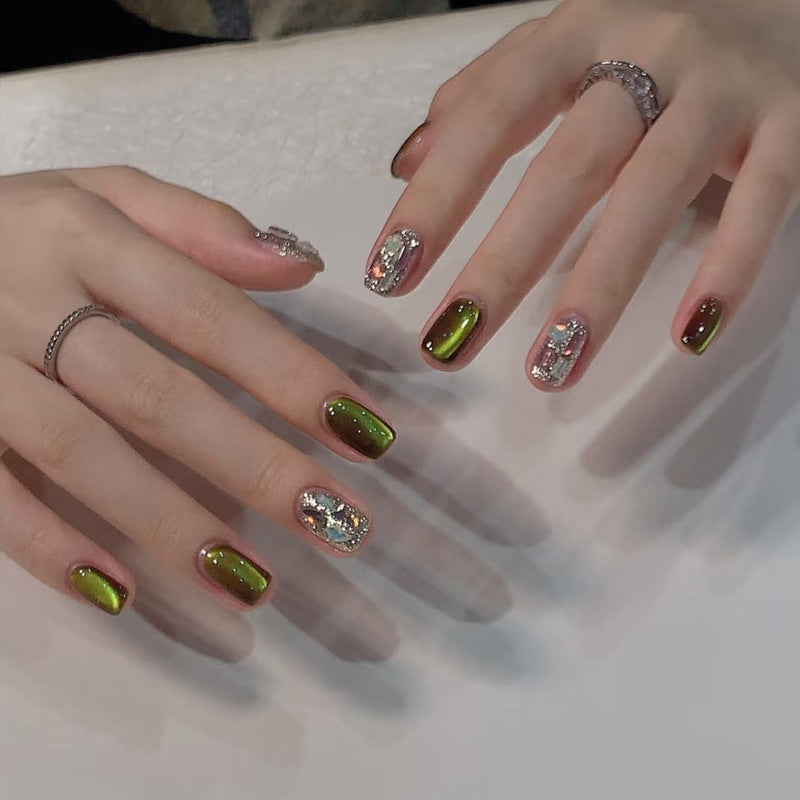 Premium Glittery Press-On Nail Set Kalsten