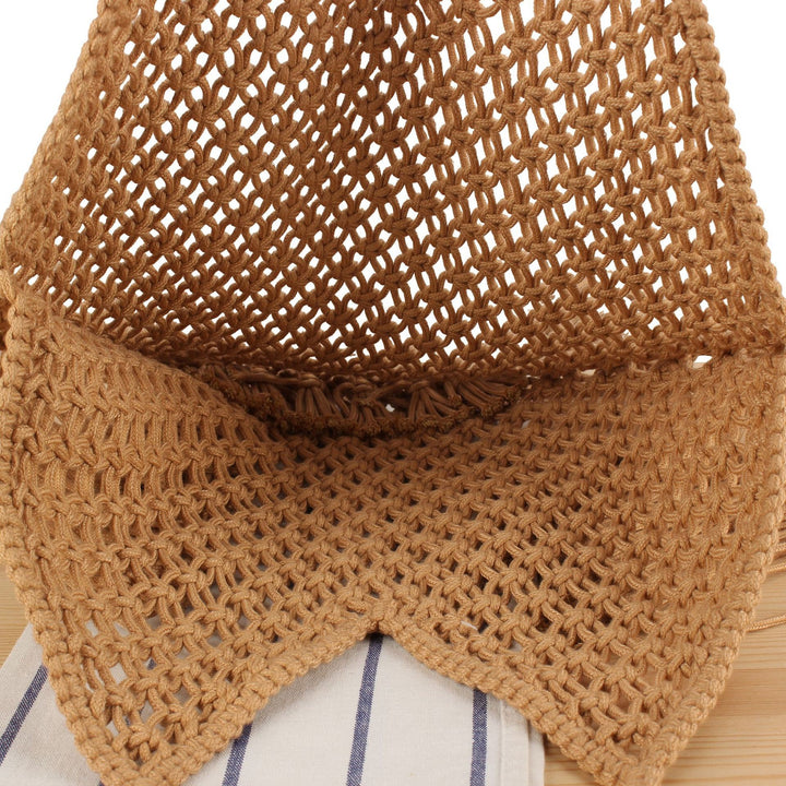 Hand-knotted tote bag with fringes Kalsten