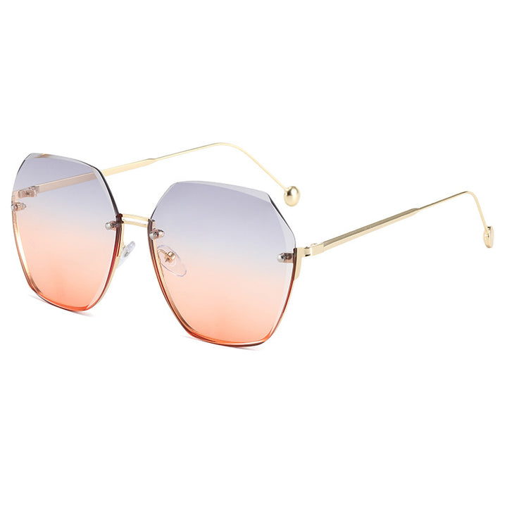 Ladies oversized sunglasses in modern hexagon style Kalsten