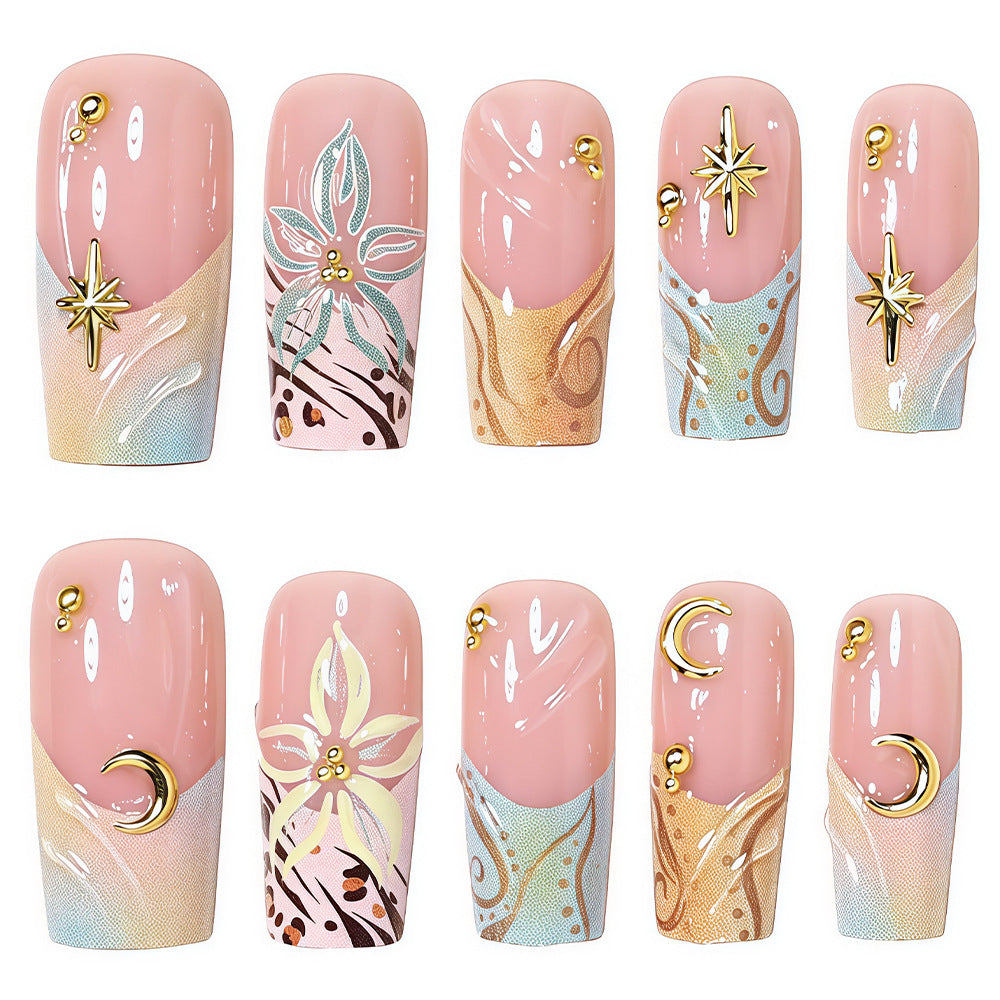 Elegant Press-On Nail Art Set Kalsten