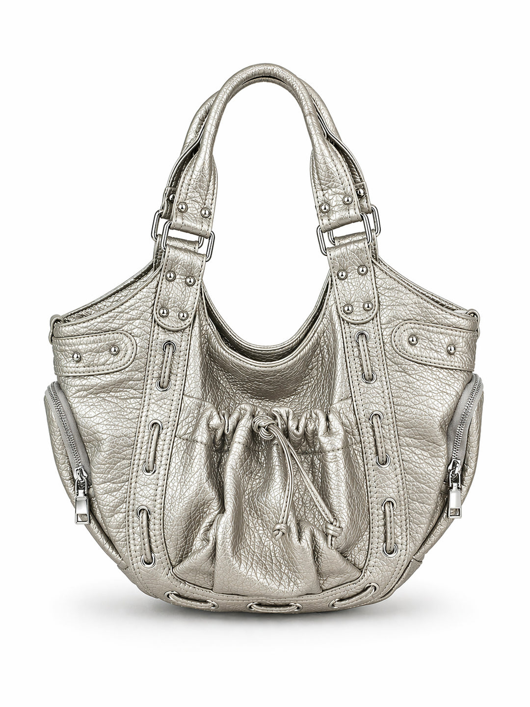 Casual Multi-Pocket Hobo Bag