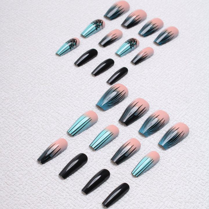 Ombre Gradient Nail Art Extensions Kalsten