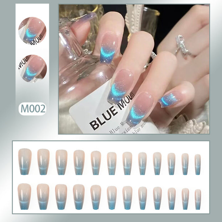 Gradient Glitter Press-On Nails