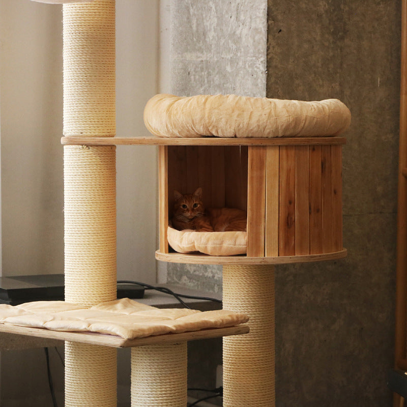 Cozy cat tree with multiple levels Kalsten