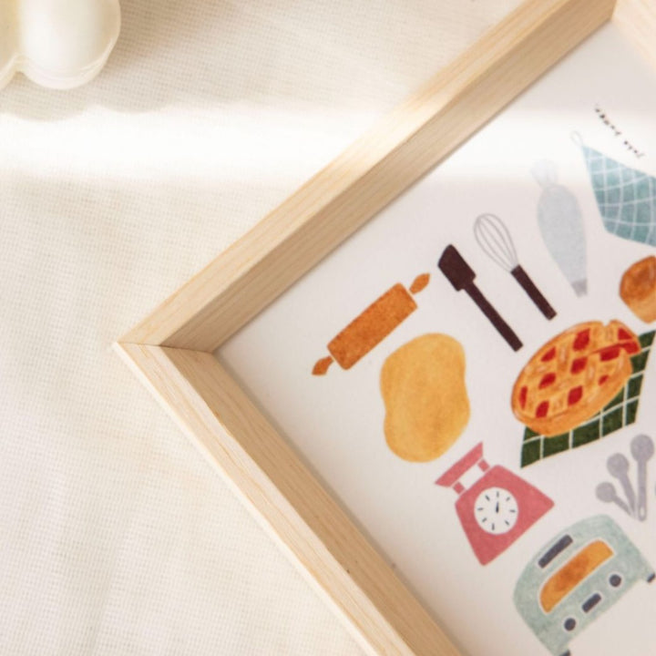 Kitchen Themed Wall Art Frame