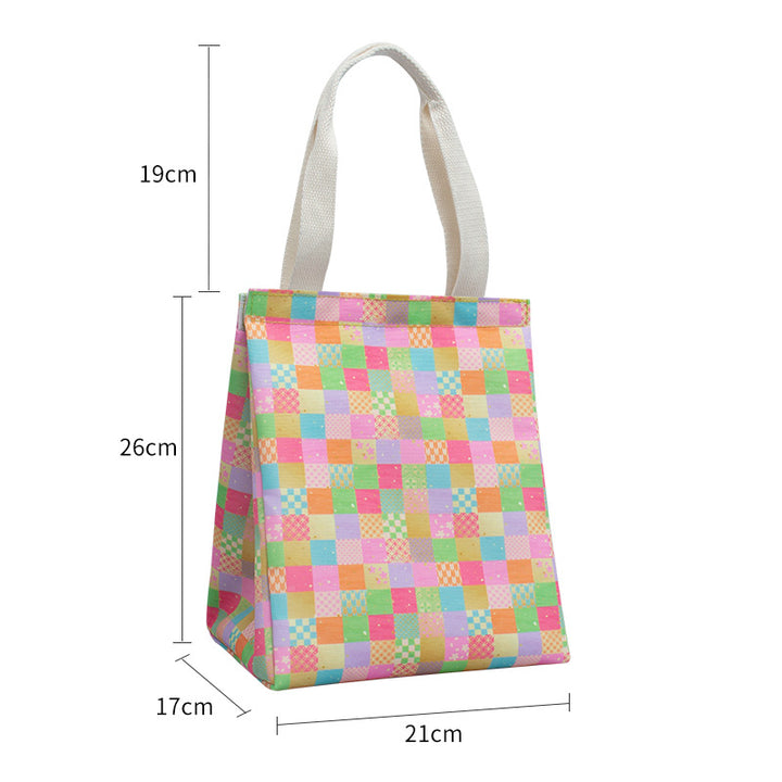 Insulated Butterfly Print Lunch Tote
