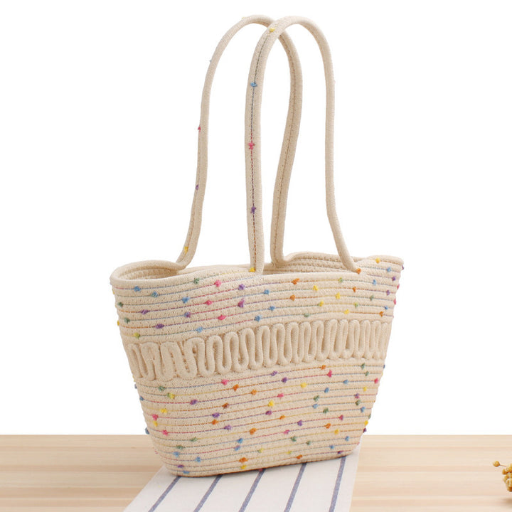 Stylish Bast Crossbody Bag with Colorful Accents Kalsten