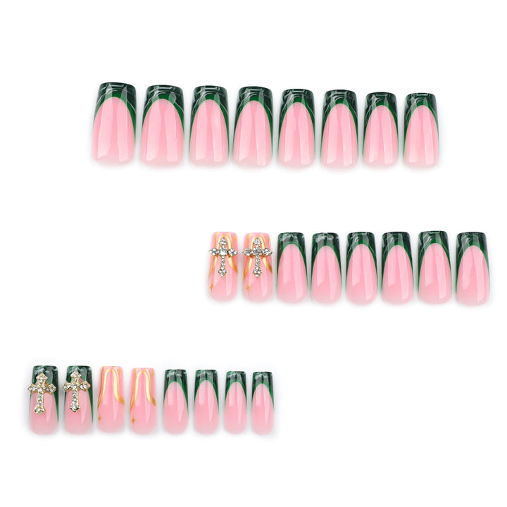 Artful Nail Extensions with Luxurious Decorative Design Kalsten