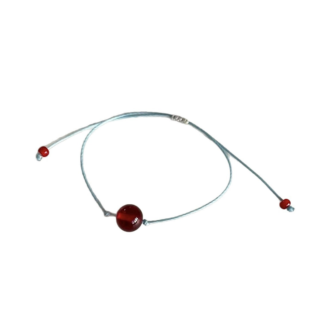 Adjustable Cord and Gemstone Bracelet Kalsten