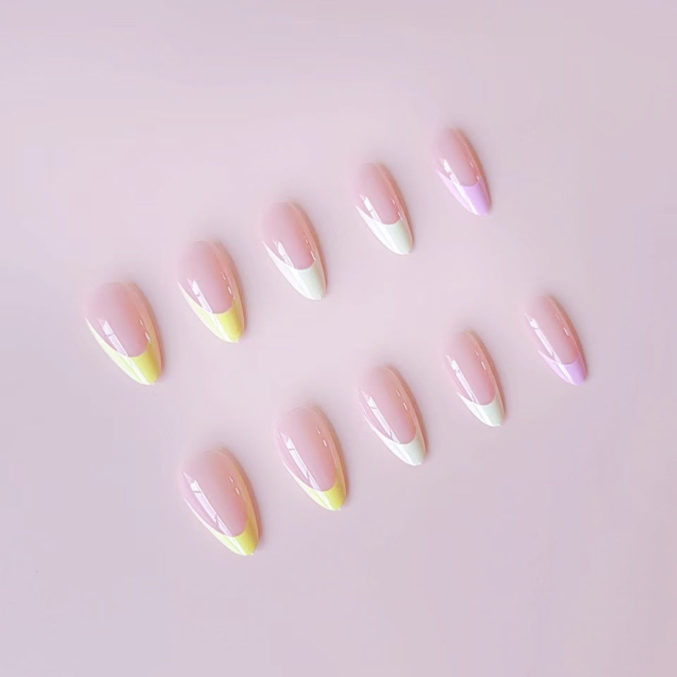 Artificial nail set in modern gradient design Kalsten