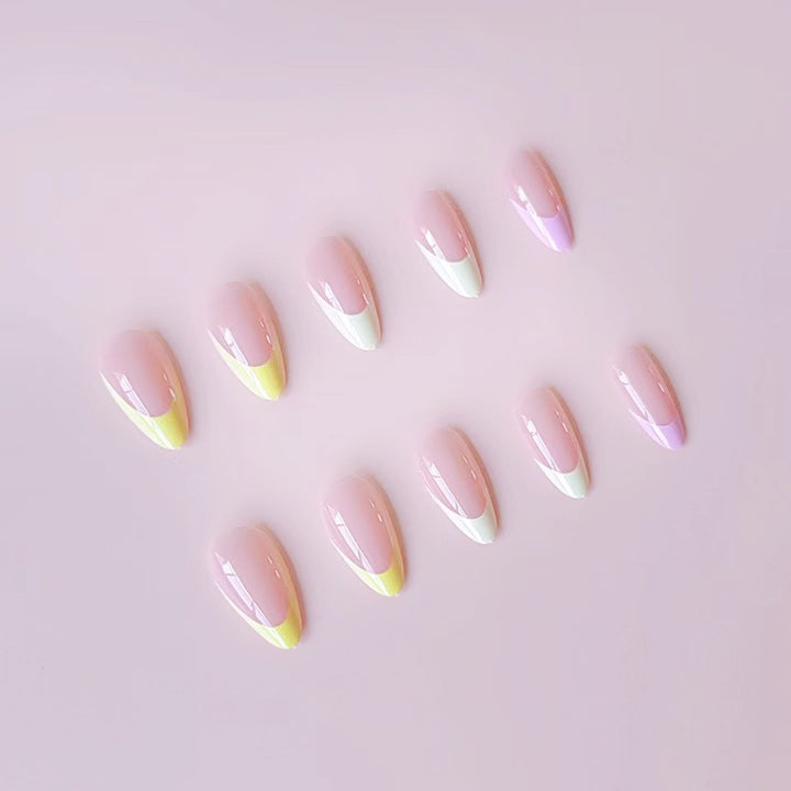 Artificial nail set in modern gradient design Kalsten