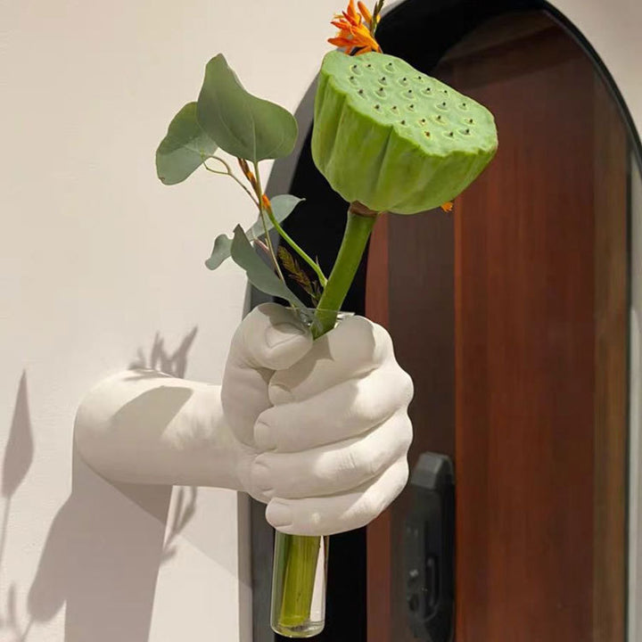 Artistic Wall-Mounted Flower Holder