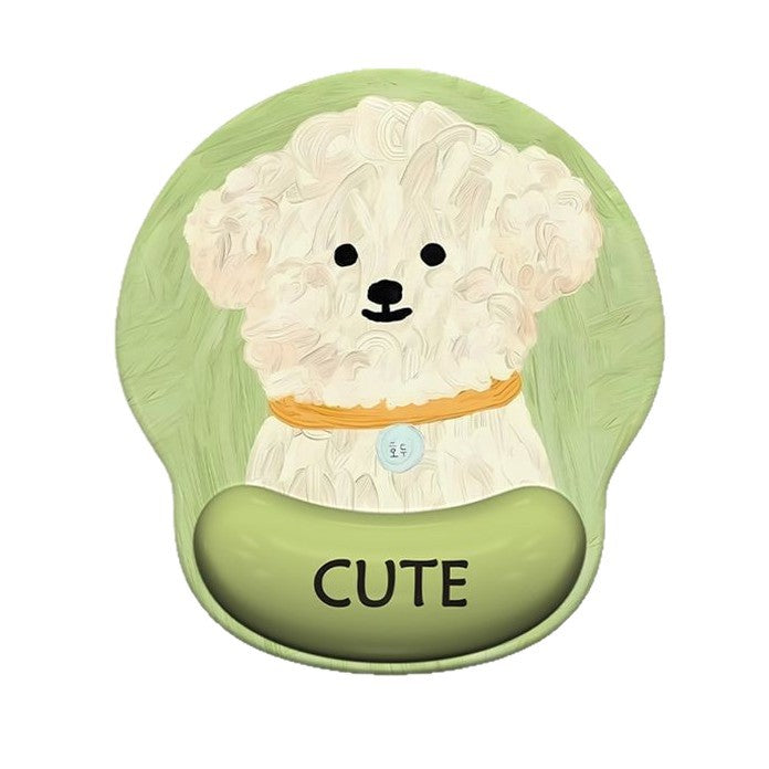 Decorative Dog-Themed Desk Mat