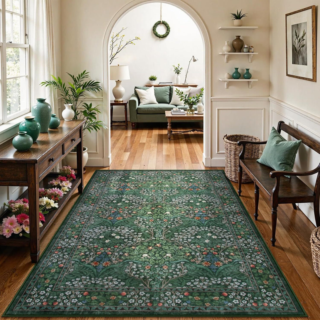 Floral Patterned Area Rug