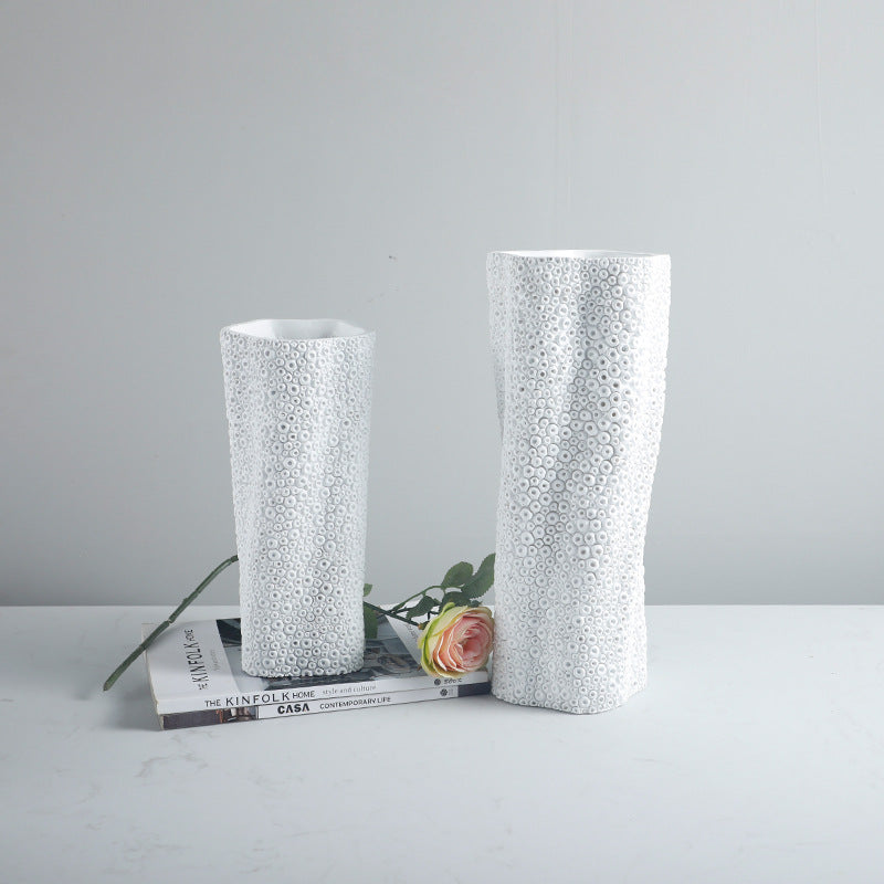 Textured Decorative Flower Vase