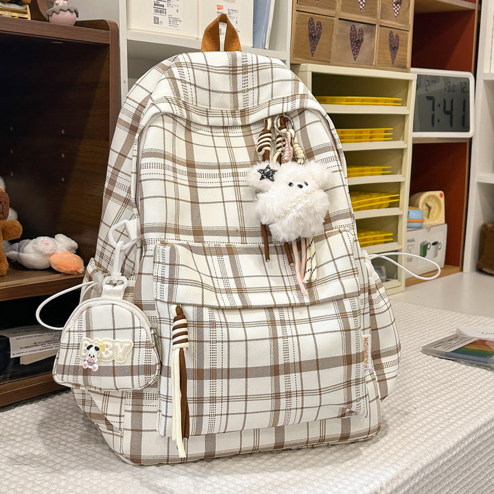 Playful Plaid Design School Backpack Kalsten