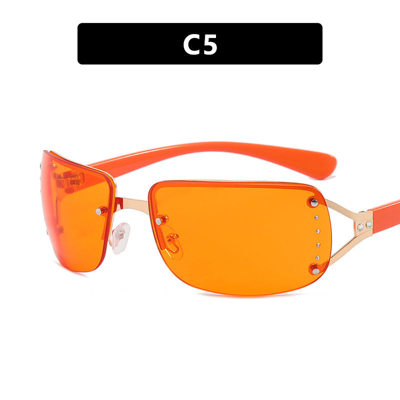 Women's futuristic, sleek Shield sunglasses Kalsten