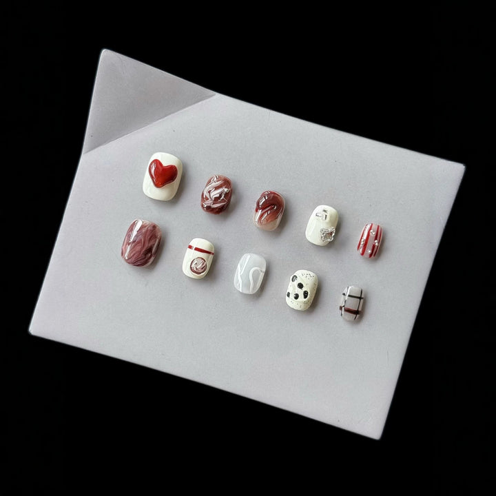 Creative Press-On Nail Art Set