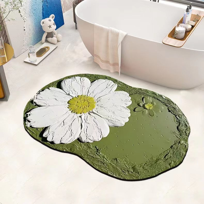 Non-Slip Flower-Shaped Bath Mat Kalsten