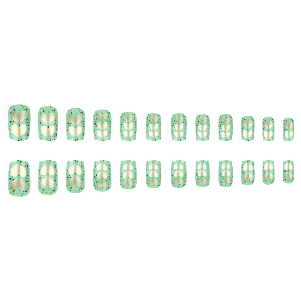 Artistic Heart-Embellished Nail Art Set Kalsten