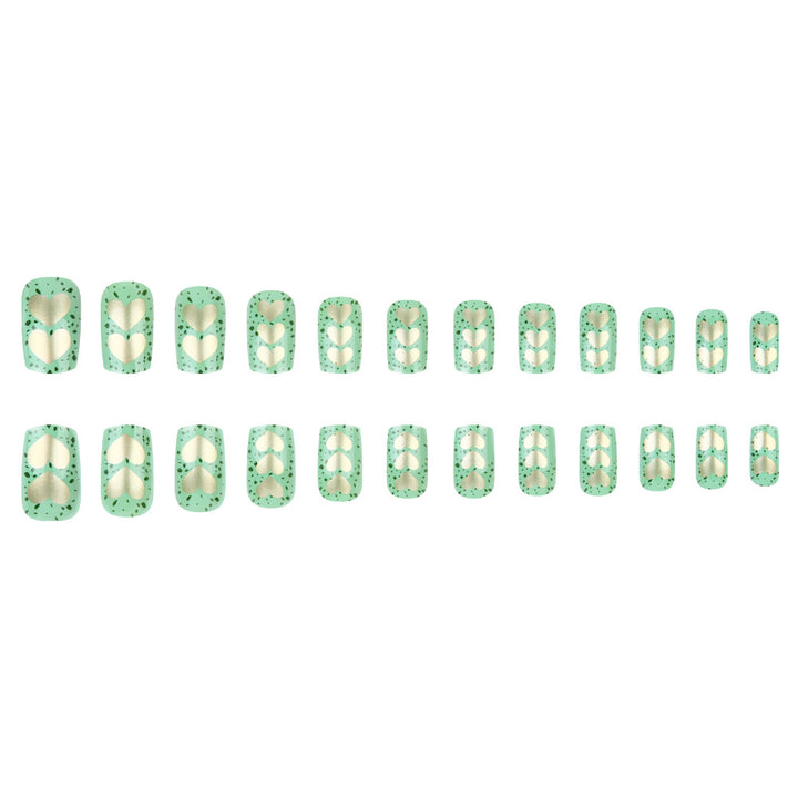 Artistic Heart-Embellished Nail Art Set Kalsten