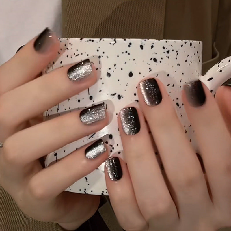 Glamorous Glitter Ombre Press-On Nails Kalsten