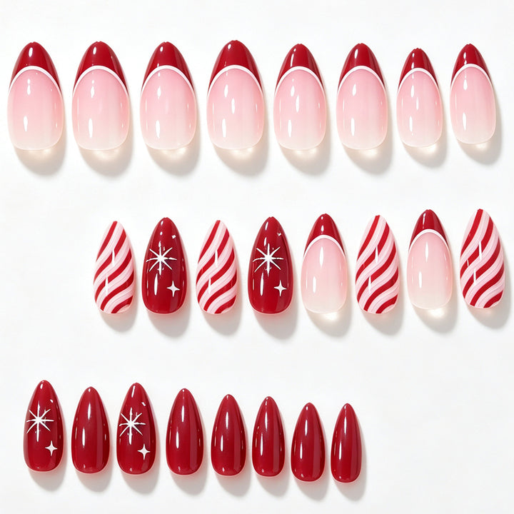 Holiday-Themed Press-On Nail Art Set Kalsten