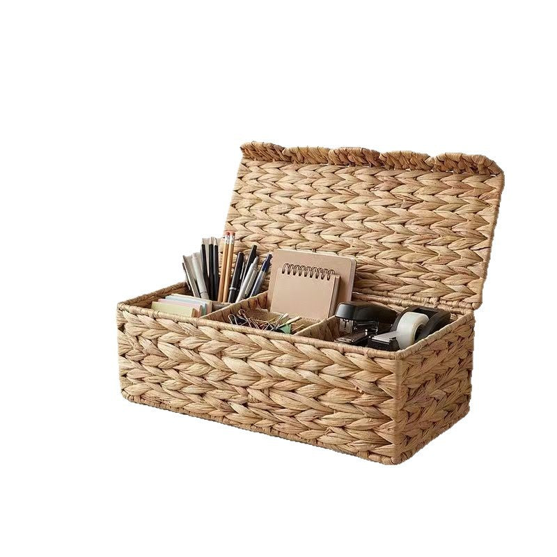 Storage basket with lid Kalsten