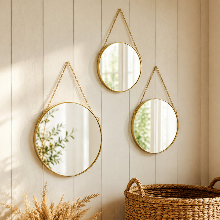 Hanging Round Wall Mirror