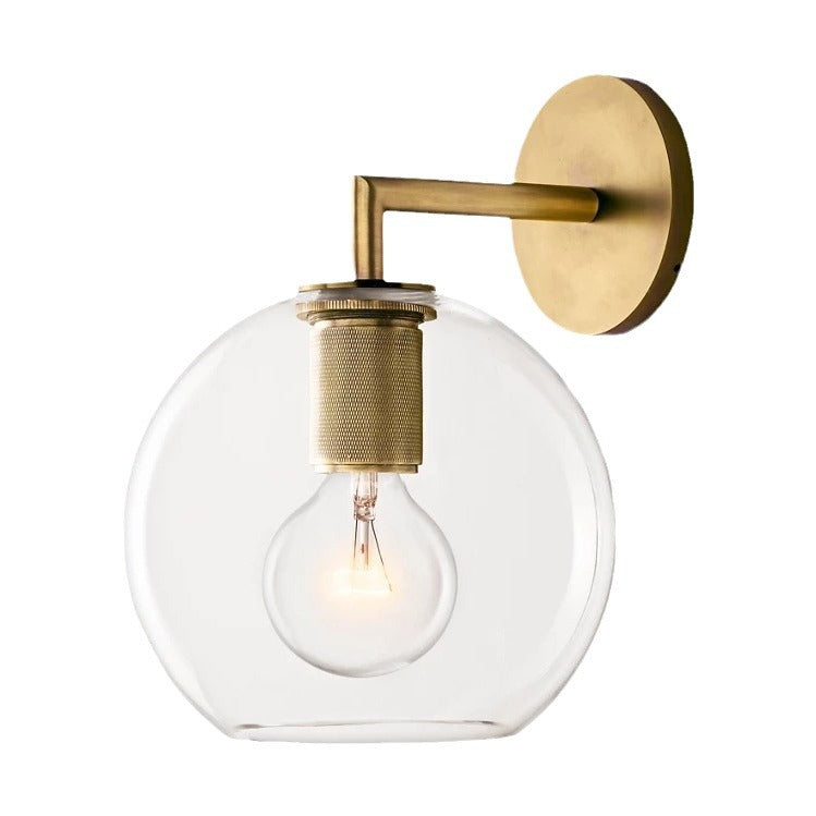 Modern Glass Sphere Wall Light