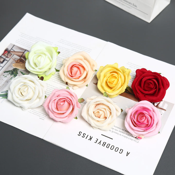 Elegant Silk Rose Pin for Decorative Use