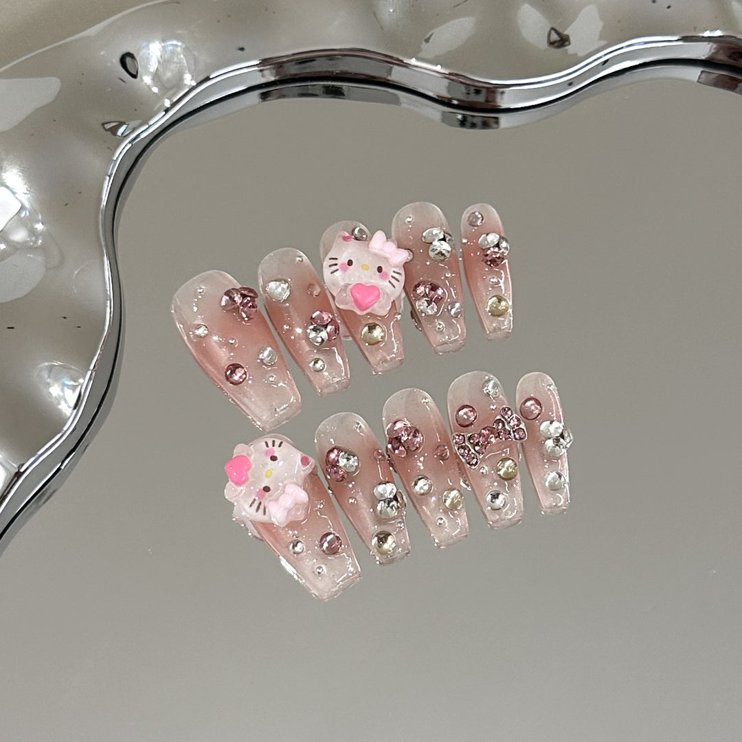 Whimsical Character-Themed Press-On Nail Set