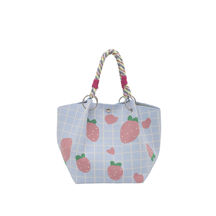 WoFloral Print Textured Handbag Kalsten