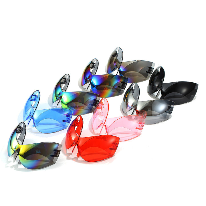 Oversized Futuristic Shield Sunglasses Kalsten